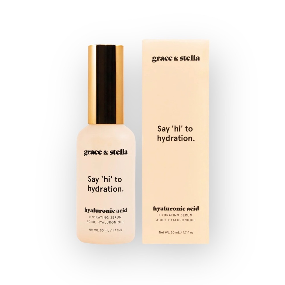 new Grace & Stella ㋛ Hydrating Hyaluronic Acid Serum ㋛ Full Size ㋛ Fresh in Box - Picture 1 of 16